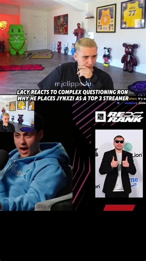 Lacy reacts to Complex questioning Ron why he places Jynxzi as a top 3 streamer #lacy #stableronaldo #jynxzi #coreboys