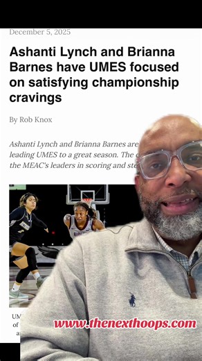 Sharing my latest HBCU women’s basketball feature story on Maryland Eastern Shore’s Ashanti Lynch and Brianna Barnes at www.thenexthoops.com#greenscreen