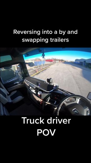 Truck Driver POV: Reversing and Trailer Swap Challenge