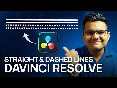 How to Create & Animate Straight and Dashed Lines in DaVinci Resolve