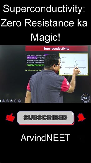 🧲 Superconductivity = Zero Resistance Magic! ✨😱 | NEET Class 12 Physics