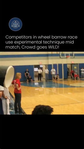 education, funny, motivation, loyalty on Instagram: "During a recent wheelbarrow race, one team stunned spectators by introducing an unexpected and unconventional twist midway through the event. Instead of sticking to the classic format, the "wheelbarrow" participant abruptly stood up and began running, while the "pusher" leapt onto their back. The crowd erupted with cheers as the duo's bold maneuver injected a surge of excitement into the race. Their daring improvisation broke away from traditi