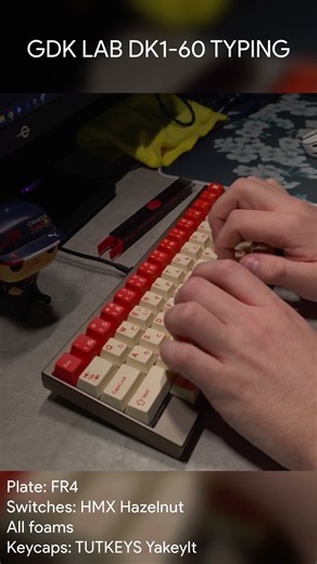 GDK Lab DK1-60 Typing #mechanicalkeyboard #hmx #customkeyboard