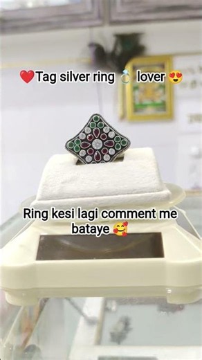 New Silver Multi-Stone Ring Design 💍✨ | Chandi ki Angoothi