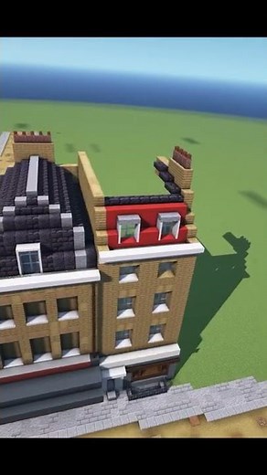 Minecraft : Georgian Shops #Shorts Timelapse Build