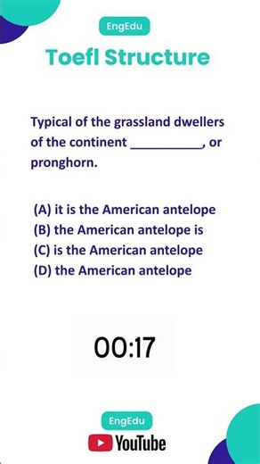 Practice Real Test TOEFL structure #toeflitp
