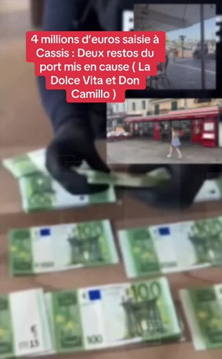 Plus de 4 MILLIONS d’euros saisis, une villa de luxe confisquée et un système de traite d'êtres humains… Coup de filet choc sur le port de Cassis où deux restaurants cachaient un secret très lourd. La suite va te choquer ! #cassis #resto #4million #police #Capcut
