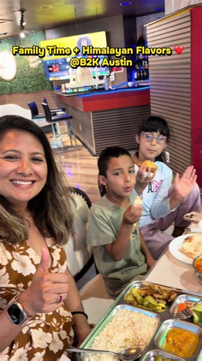 A happy family enjoying delicious food and great vibes at B2K Austin! 🍽️ From momos to curries, every bite brings people together. Thank you for the wonderful review and for making us part of your family time. #b2kaustin #FamilyDining #HimalayanFood #AustinEats #FoodWithLove