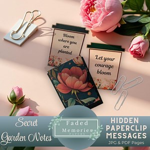 Secret Garden Notes — Floral Hidden Messages - Etsy
