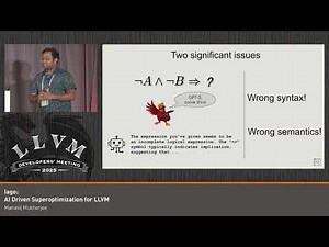 2025 US LLVM Developers' Meeting: Iago: AI Driven Superoptimization for LLVM