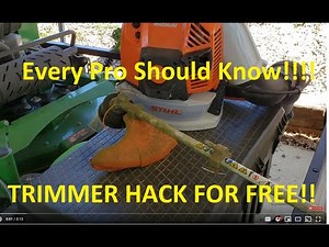 Weedeater / Trimmer HACK every Lawn Care Proffesional should know!! Works with all brands