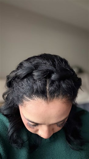 Faux Braid Headband Hairstyle Tutorial