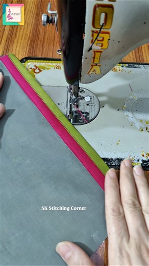 Stylish two-color hemming idea for sleeves & pants! #sewingtips #hemming #diysewing #hemmingtutorial