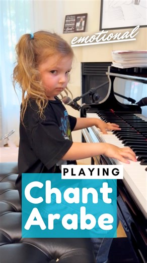 Angelica Nero | ONLY 4… and she lives every note 🥹 Watch Angelica pour every bit of feeling into this piano moment with Chant Arabe🎹🎼. #AngelicaNero... | Instagram