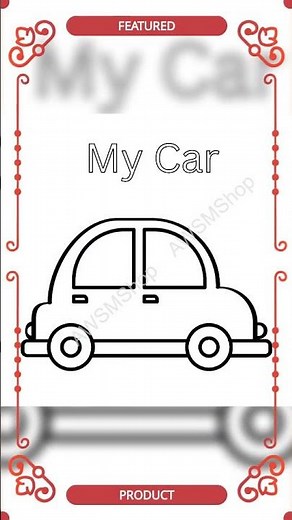 Car Coloring Page – Simple Printable for Kids (Copy)