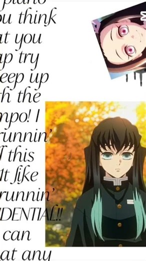 Nezuko and muichiro rap together:3 #kny #demonslayer #funny #muichiro #nezuko