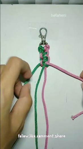easy macrame keychain✨ #diy #craft #shorts
