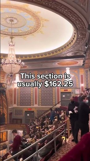 Hamilton Musical - View from rear mezzanine at Richard Rodgers Theatre - Broadway - NYC