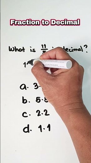 Fraction to Decimal #maths #mathematics #conversion #fractiontodecimal