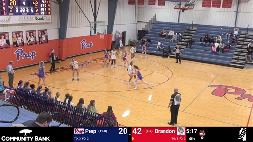 🏀 GAME 8 PREVIEW 🏀 MSB Classic presented by Community Bank Jackson Prep vs. Brandon HS 📅 Tuesday, December 30 ⏰ 4:00 PM 📍 Jackson Prep 🎟️ Tickets: $10 per day Jackson Prep (10–8, MAIS 4A) and Brandon HS (13–4, MHSAA 7A) square off Tuesday evening in a marquee matchup at the MSB Classic. Jackson Prep is led by head coach Michael McAnally, one of only two coaches in MAIS history to win Overall Tournament girls championships with two different programs—East Rankin Academy in 2010 and Jackson P