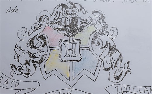 【手残绘】如何画霍格沃茨魔法学校的校徽