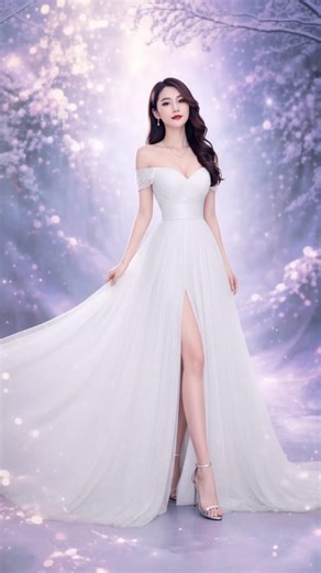 White Sparkle Fairy Queen ✨ Off-Shoulder Tulle Prom Gown#WhiteSparkleFairy\r#OffShoulderTulle2025