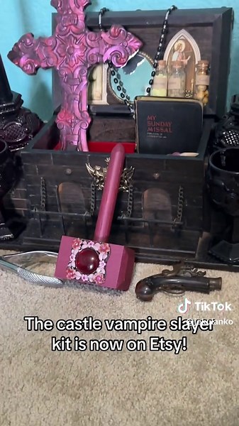 ArtofCuriosityStudio on Etsy #vampireslayer #vampirecastle #gothtok #halloweendecor #gothdecor
