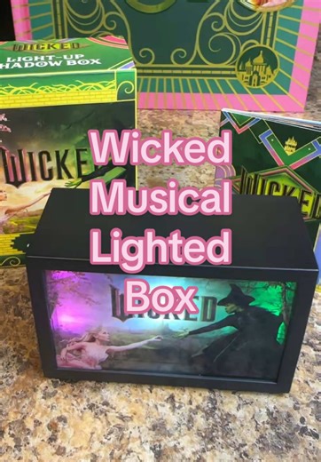 Replying to @Auntiegrandmalvsu Wicked light up shadow box featuring an iconic scene from the beloved musical with color changing glow and dramatic layered artwork. Perfect for Wicked fans, Broadway lovers, bookshelf decor, desk displays, cozy ambient lighting, and magical collectible gifts inspired by the world of Oz. #tiktokshopcreatorpicks #tiktokshopjumpstartsale #wicked #wickedmovie #rpminis