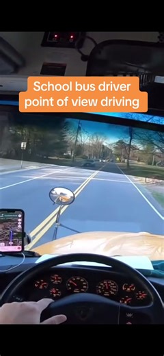 School Bus Driver POV Driving