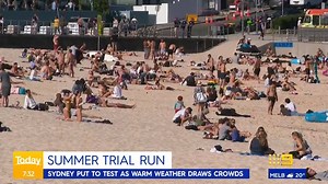 Sydney is being put to the test as warm weather draws crowds. #9Today | TODAY