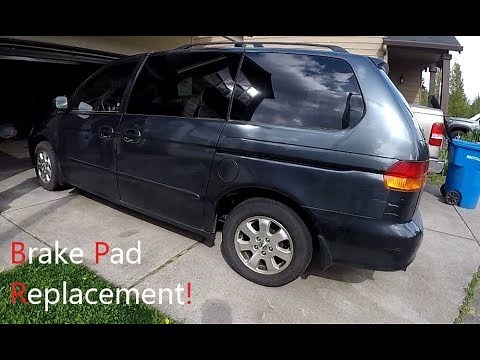 TUTORIAL: 1999 - 2004 Honda Odyssey Brake Pad REPLACEMENT Job DIY