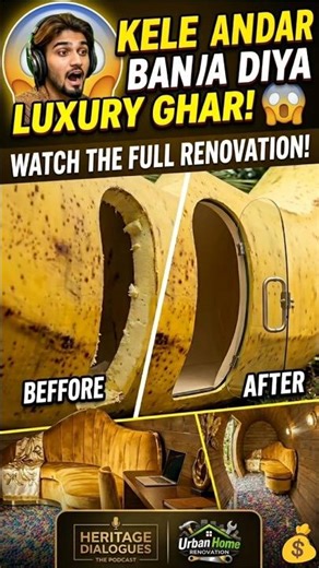 Kele 🍌 Ke Andar Bana Luxury Ghar 😱 | Believe It or Not!