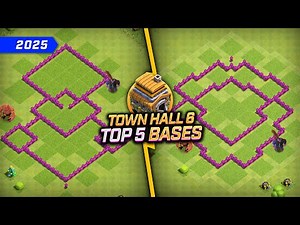 NEW BEST TH6 BASES (War/Trophy) 😍 TOP 5 Town Hall 6 Base Links for 2025 - Clash of Clans