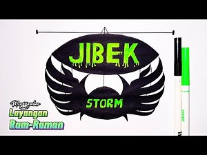 LAYANGAN RAM RAMAN JIBEK || CARA MENGGAMBAR LAYANGAN RAM RAMAN JIBEK || HOBIKU MENGGAMBAR