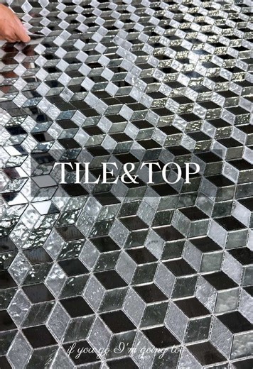 Silver Cube Mosaic Tiles for Modern Home Decor