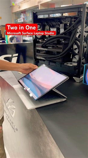 Two in One is Microsoft Surface Laptop Studio #flyxo #microsoftsurface #microsoft #2in1recipe