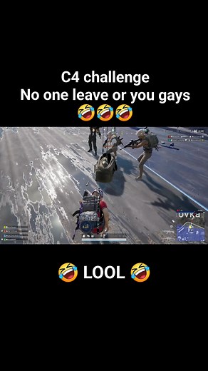 PUBG C4 challenge,,no one leave or you 🤣🤣🤣 | Kingibra