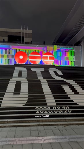 A sculpture of the new album’s logo has been installed at the top of the Sejong Center for the Performing Arts’ staircase, attracting much attention. The logo was first revealed through handwritten letters sent by BTS to ARMY #BTS #fblifestyle #fblifestyle #btsarmy #seoul | Ruru in Seoul