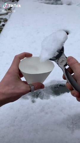 Making Snow Cones from Fresh Snow | Winter Treat Idea