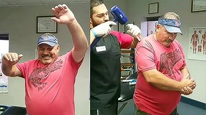 2.1M views · 10K reactions | EMOTIONAL Construction Worker Combs his hair for the first time in 10 years (Frozen Shoulder) #chiropracticcare #naprapathy #frozenshoulder #constructionworker | Dr. Beau Hightower | Facebook