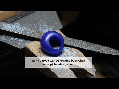 Jewelry Design and Fabrication- How to Hand Carved a Wax Dome Ring