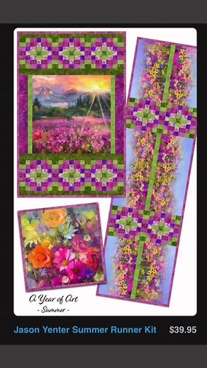 Busy as a bee?  Us too! Try these runner kits for a quick project! www.ooshinyfabricsllc.com #ooshinyfabrics #TableRunner #shoplocal #supportsmallbusinessowners #BeautifulTables | Oo Shiny Fabrics | Facebook