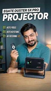 Best Full HD Home Projector 🔥Egate Duster 5X Pro Review (2026) | HDR + Dust Free Projector