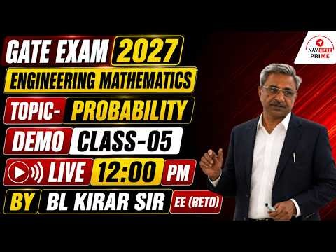 GATE 2027 Probability (Engineering Mathematics) | Demo Class-05 | BL Kirar Sir