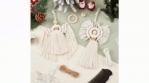 SUNNYCLUE 6 Sets Keychain Making Kits Ladybird Macrame Keychain Kits Instruction Included Lucky Ladybug Handmade Woven Cotton Macrame Kit for Beginners Adults Handbags DIY Hanging Ornament Decor