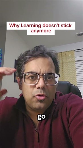 Why learning doesn’t stick