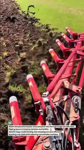 Power Plow in Action 🚜 Deep Soil Turning #AgriTech #Farming #TractorLife
