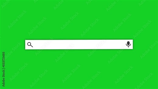 Blank Search Bar Animated Alpha Channel Single Blank Line Text Box For Database Search Or Web Browser Fully Transparent Green Background. 4k videos