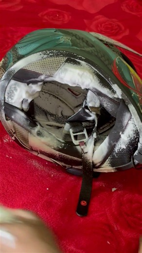 helmet cleaning tip #bikelife #helmet #axor @rjysunnymotovlogs #automobile #adventureawaits