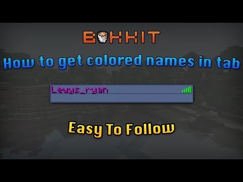 Minecraft Bukkit tutorial - Colored names in TAB